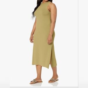 The Drop Chic Sleeveless Dress - Olive Oil